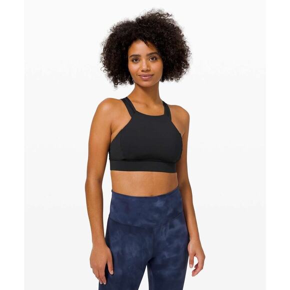 Lululemon Strong at Heart Bra *Medium Support, C/D Cup w/ Removable Pads Black - Picture 3 of 12